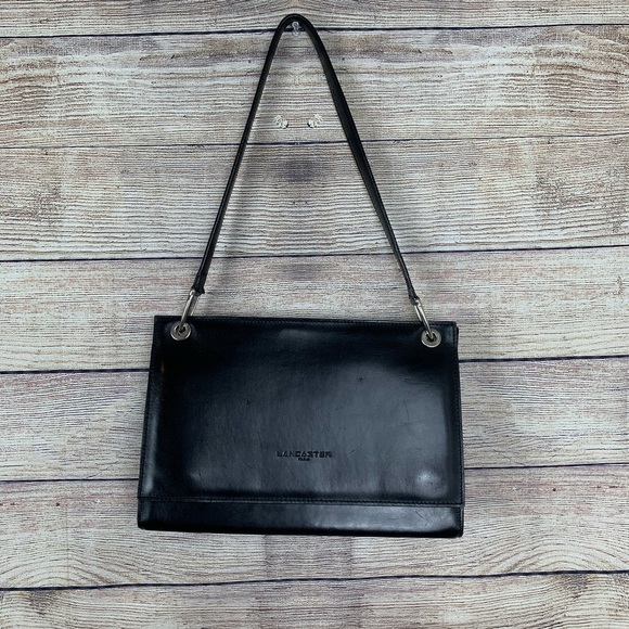 Lancaster Made in Paris Handbags - Black Lancaster leather shoulder purse